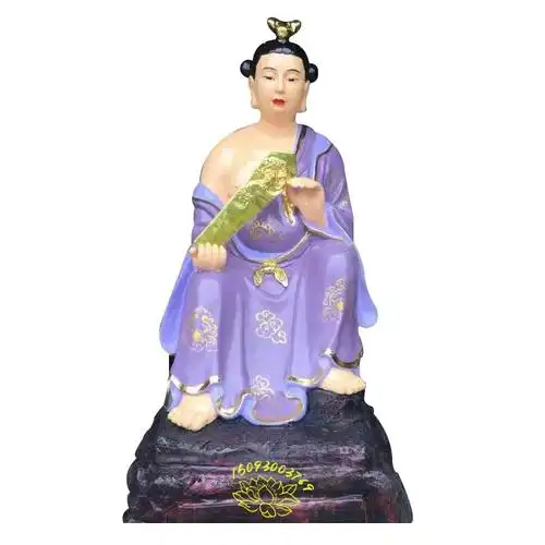 彩绘神像雕塑 极彩斗姆娘娘图片化太岁平安学业姻缘抱枕催眠提神艾