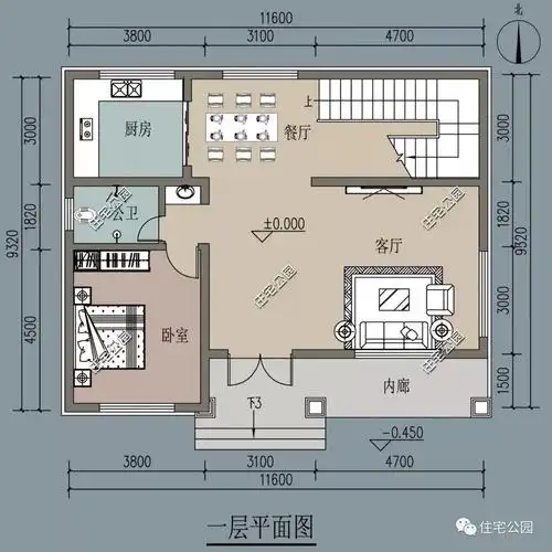 6m占地面积:159㎡建筑面积:260㎡户型描述