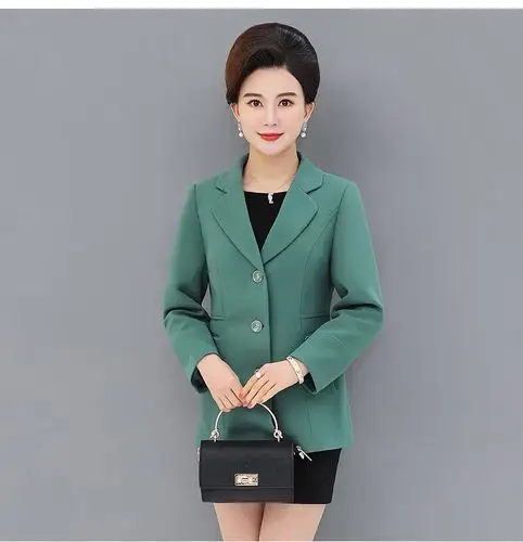 中老年女装春秋40岁50中年妇女小西装外套妈妈春装上衣女2019新款
