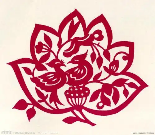九鱼荷花剪纸图片大全图片大全
