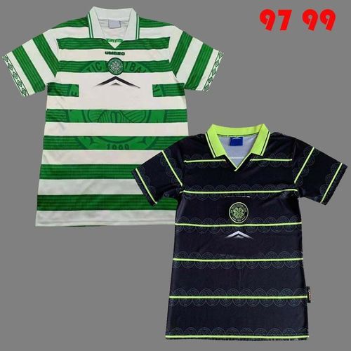 97 99 凯尔特人主场客场足球服复古球衣 celtic retro jersey【4天内
