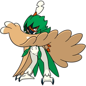 木木枭是草 飞行双属性的精灵,当木木枭进化到17级的时候会进化为投羽