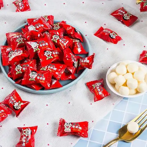 热销旺仔牛奶糖盒装