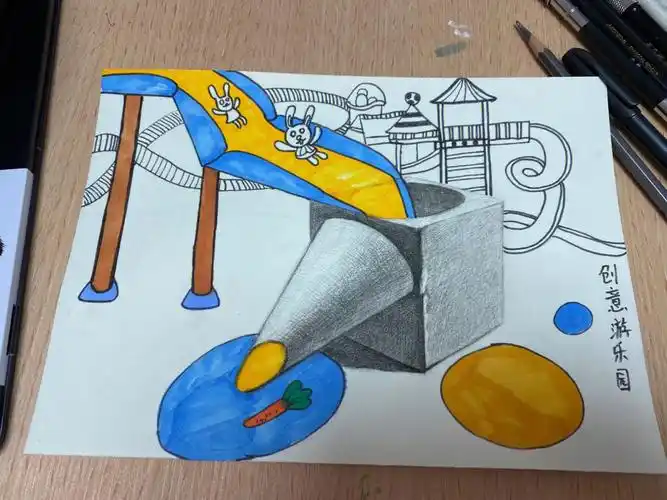 石膏几何创意素描