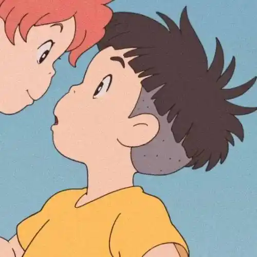 波妞喜欢宗介秒赞情侣头像