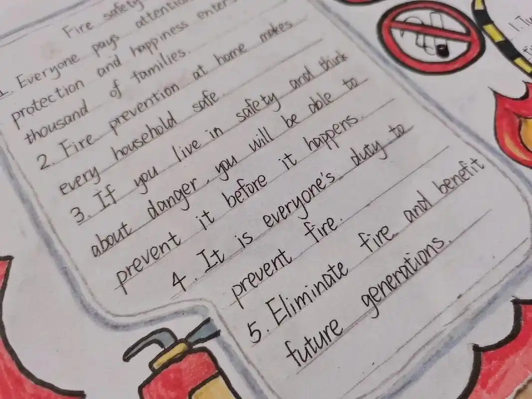 消防手抄报(英文) 消防安全手抄报(英语手抄报) fire safety 97