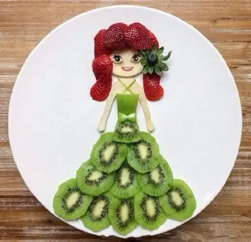 幼儿园亲子手工作业:果蔬做动物,看到第五个,老师们都赞不绝口