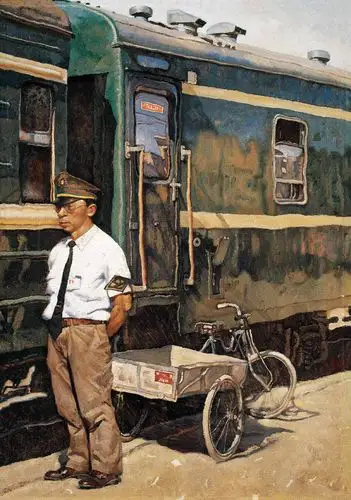 油画- 名人佳作高小华之《都市风情》