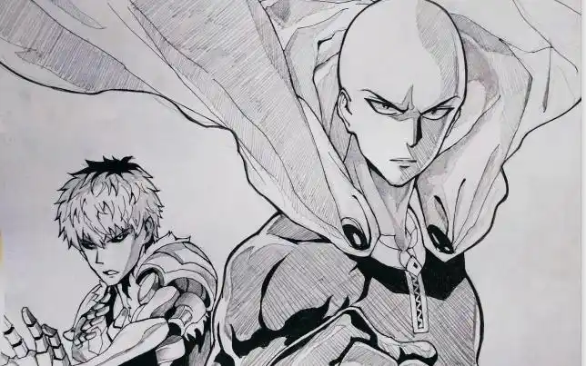 【一拳超人手绘】3小时画个琦玉老师