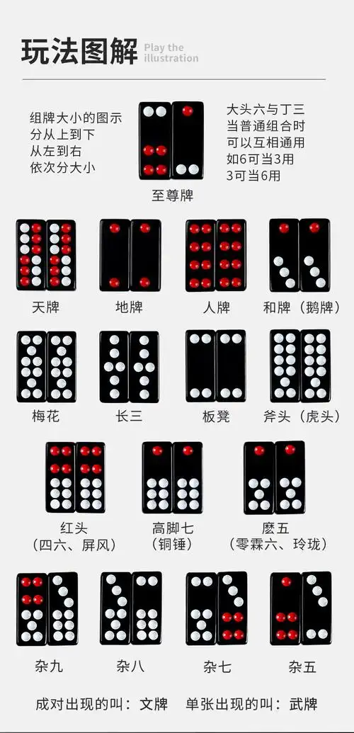 牌九骨牌牌天九牌棋牌室专用推古牌大号成人薄家用排九大昌黑色高端
