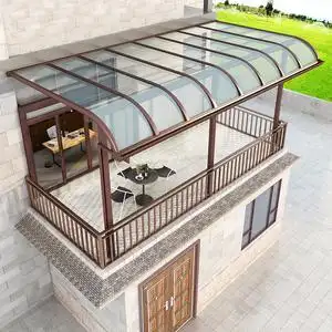 阳台楼顶遮阳棚室外庭院户外遮雨篷家用屋檐露台别墅雨棚388人付款