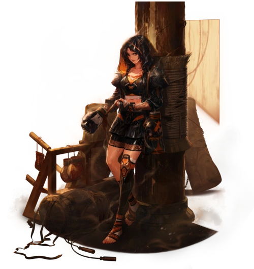 女格斗三觉全身立绘和壁纸