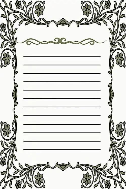 精美信纸简笔画