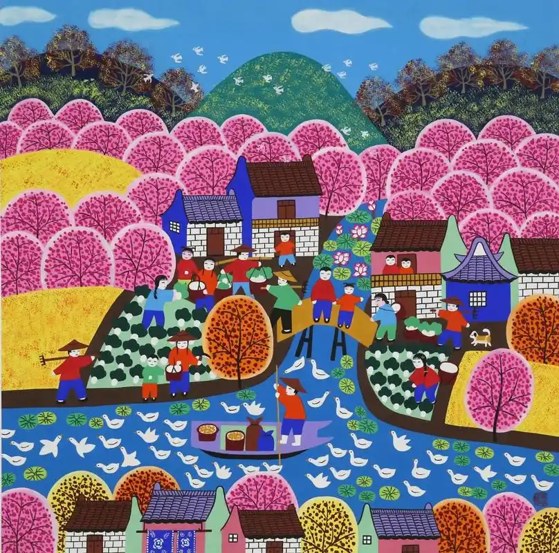 21幅金山农民画入展!这个民间艺术成果展你千万别错过