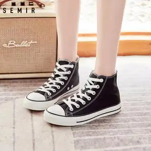 高帮帆布鞋子女价格