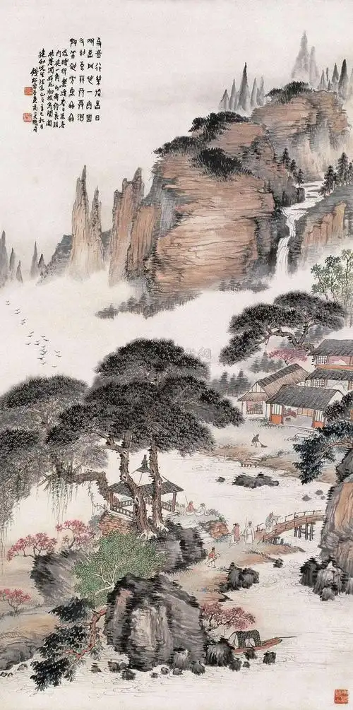 钱松岩 1941年作 春山行乐图