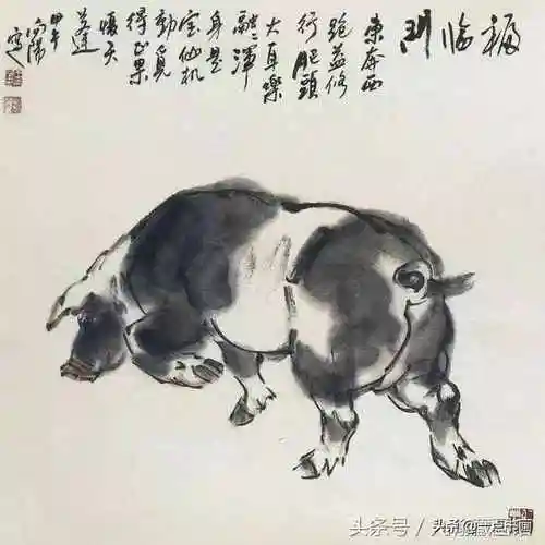 猪怎么画轻松学国画猪的画法