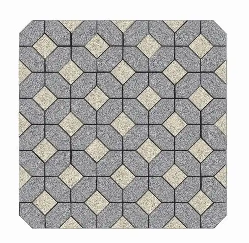 石材工艺拼花-铜钱型-拼色