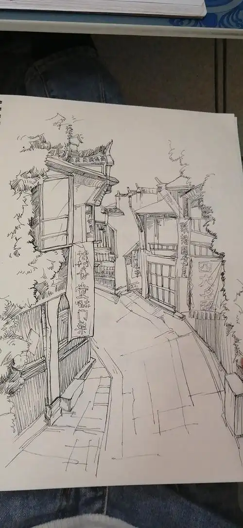 风景速写临摹|纯艺术|绘画|韵子吖吖吖_临摹作品-站酷zcool