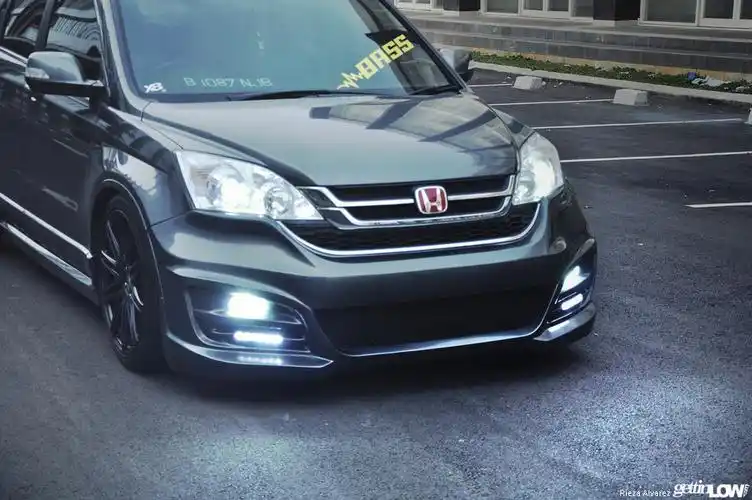 只要是本田都必须趴下来10款本田crv改装案例