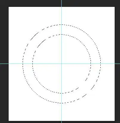 photoshop画空心圆