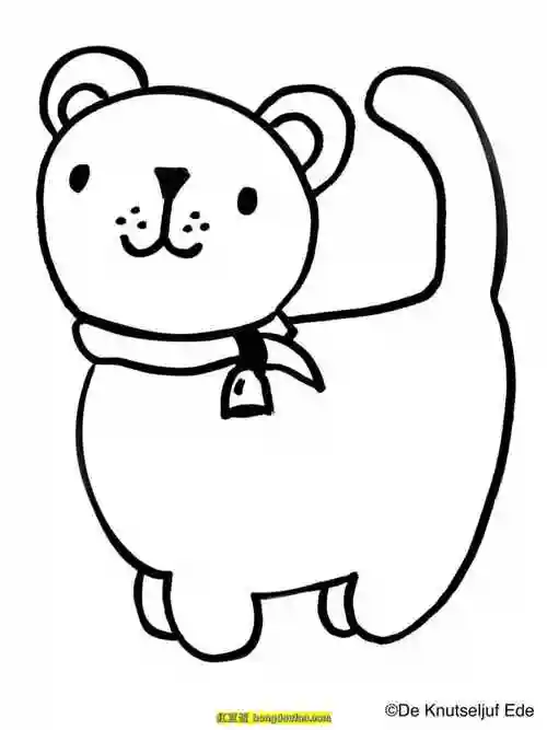 11张可爱的手绘猫咪儿童简笔画超级简单画小猫