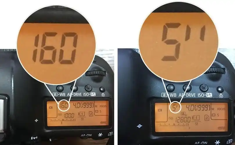 快门速度的显示