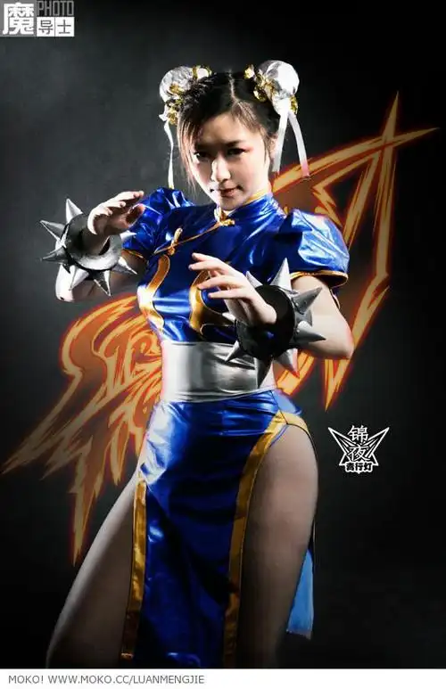 魔导栾孟杰作品《【cosplay】青行灯《街头霸王4》春丽cosplay》
