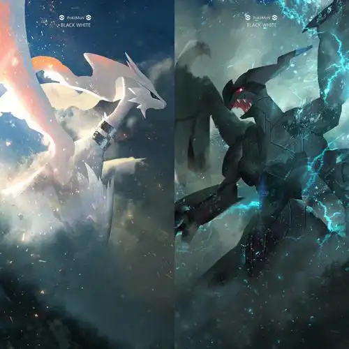 也让宝可梦一直动了起来雷希拉姆与捷克罗姆封面神版本相反不知道有