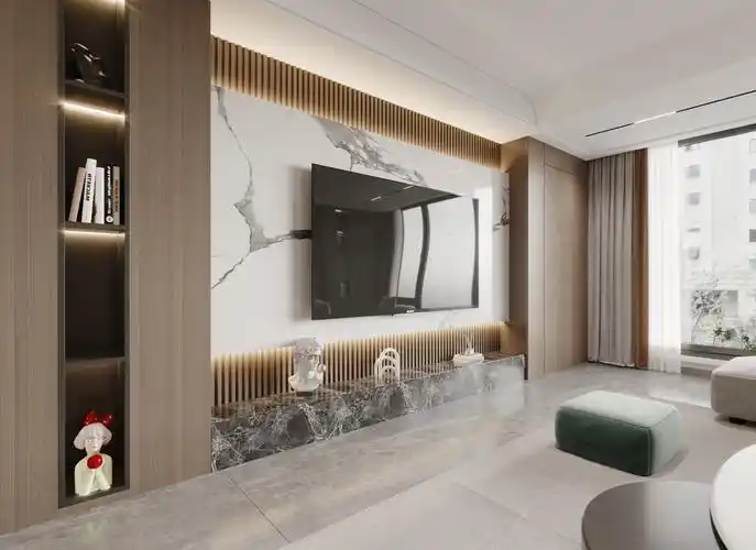 中茂府173㎡现代简约风格,无主灯设计诠释空间格调_诸暨装修