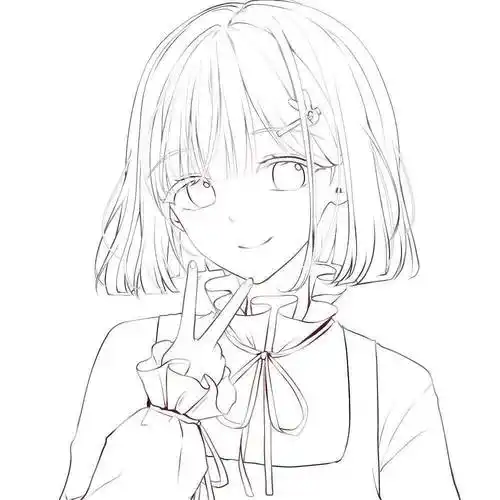 黑白线稿动漫人物线稿资源精彩人物线稿素材赶快收藏