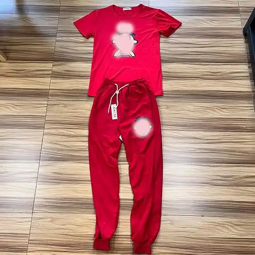 旺仔紧身衣男旺仔紧身衣t恤精神小伙套装牛奶衣服短袖同款裤子社会人