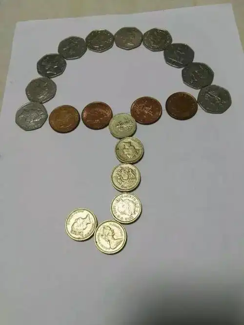 happiness100公益他们用硬币拼出的创意图案看到第5幅我笑了