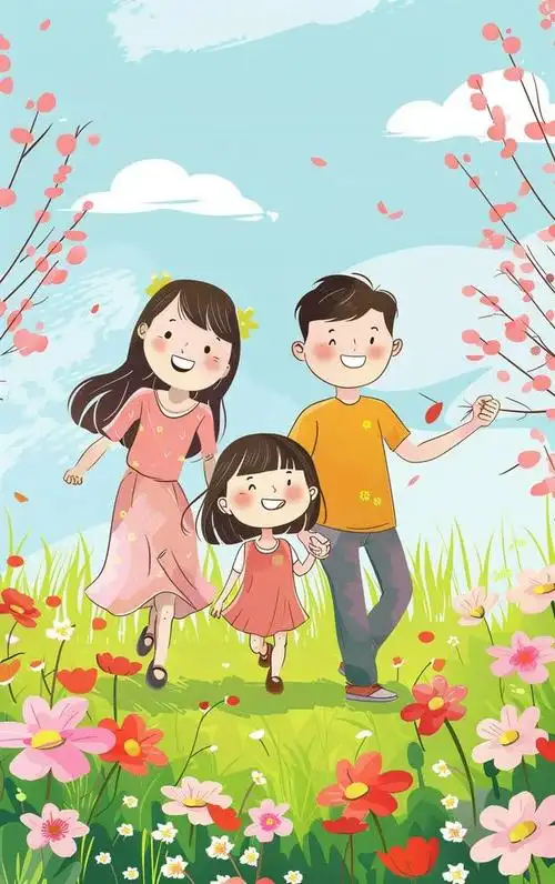 在这个充满生机的季节里,我们一家三口踏上了寻找春天的旅程.