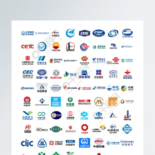 中石油中石化国家电网中国移动等国有企业logo和icon图标