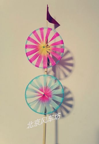 正宗两鼓两轮老北京风车地道传统工艺纯手工制作老风车手工风车