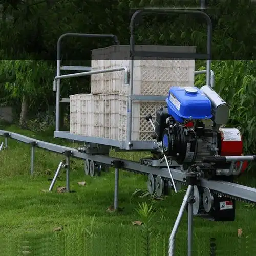 汇鑫山地单轨运输车 果园轨道农用搬运车 自走式汽油搬运车