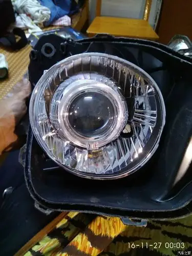 改灯啦,改灯啦!奥拓改装精钢海拉5透镜