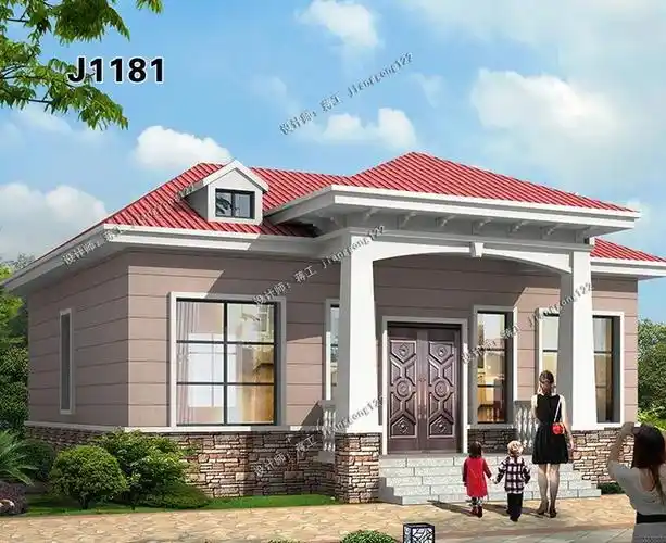 5款120平的农村小平房一层建出来这么气派用来养老可惜了