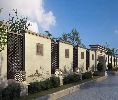 新中式围墙3d模型