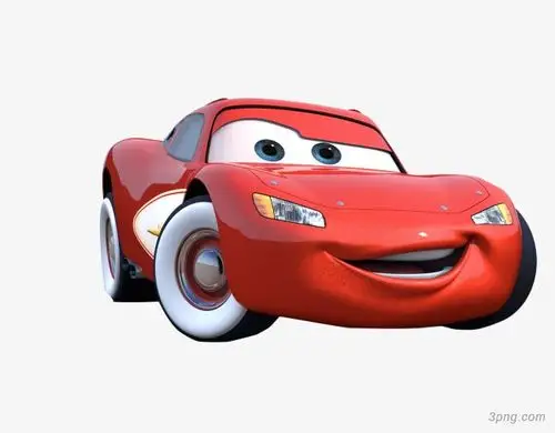 卡通汽车人物汽车总动员png素材透明免抠图片-节日元素-三元素3png.co