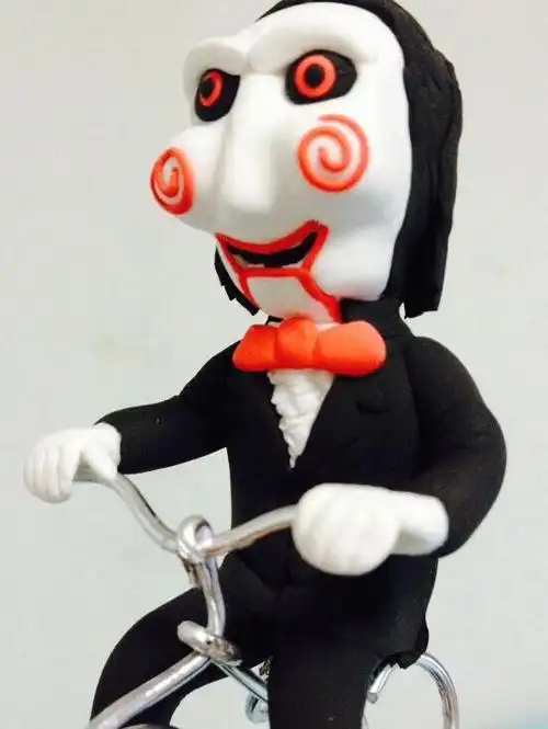 电锯惊魂billy电锯惊魂木偶简笔画电锯惊魂玩偶手办saw比利公仔模型