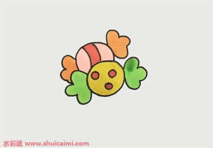 糖怎么画糖简笔画漂亮卡通