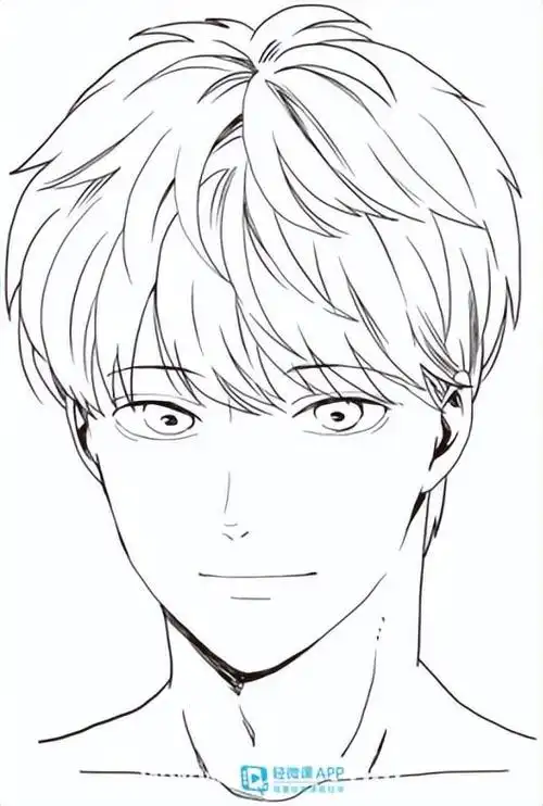 如何画男生发型动漫男生发型画法