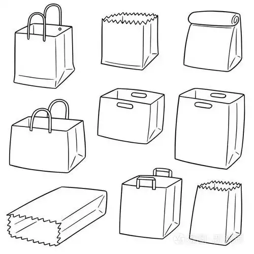 向量集的纸袋插画-正版商用图片03tmvg-摄图新视界