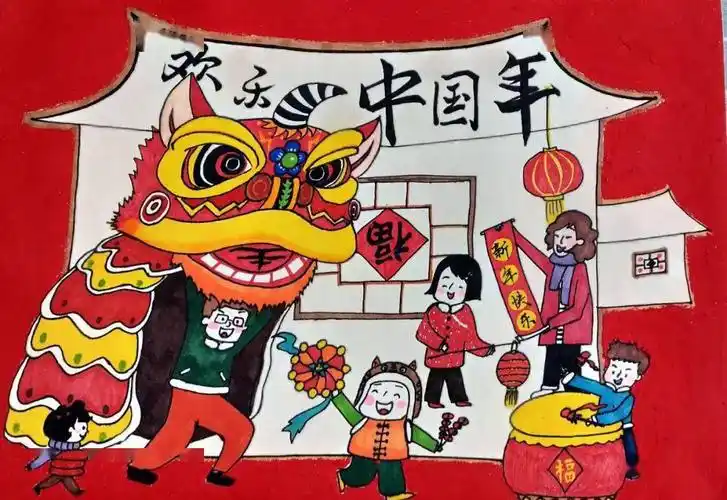 巧手绘新年示范幼儿园教师主题绘画作品展