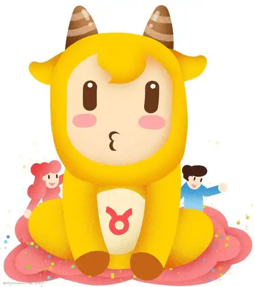 关键词:十二星座金牛座插画 温和憨厚 金牛 牛角 可爱 星星 星座 星云