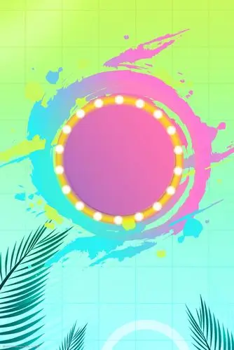 小清新油漆风大气渐变618促销背景图片-图行天下图库