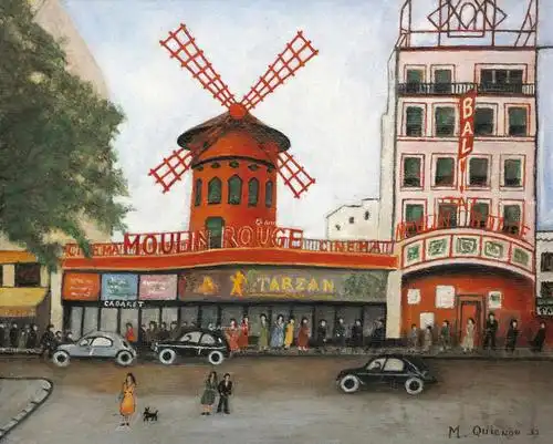 【1957年作 红磨坊 油彩 画布】拍卖品_图片_价格_鉴赏_油画_雅昌艺术