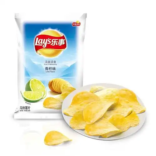 乐事薯片清新清爽青柠味45g 自营